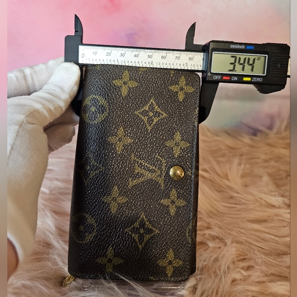 Louis Vuitton Monogram Porte Monnaie Tresor Bi-Fold Wallet – 💯 Authentic - Picture 16 of 17